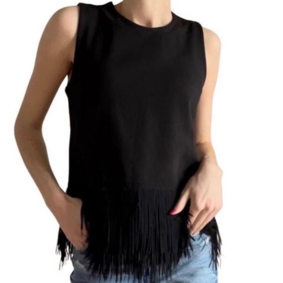 J. Crew Tops - J. Crew - Sleeveless Fringe Top